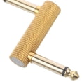 thumbnail image 3 of Homoyoyo Guitar Pedal Connector 6.35mm Z Type Patch Adapter Golden Stable Connection for Pedal Board, 3 of 7