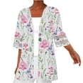 thumbnail image 2 of Nouveaux Hauts pour Femmes 2023 Grande Taille Mode Col Rond Décontracté Manches Longues Chandail Imprimé Hauts Blouse Chemise à Manches Longues pour Femmes, 2 of 6