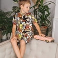 thumbnail image 4 of Balery Cats & Dogs Group Conjunto de Pijama Infantil de Manga Corta con Estampado – Ropa de Dormir de Algodón Suave-4X-Large, 4 of 6