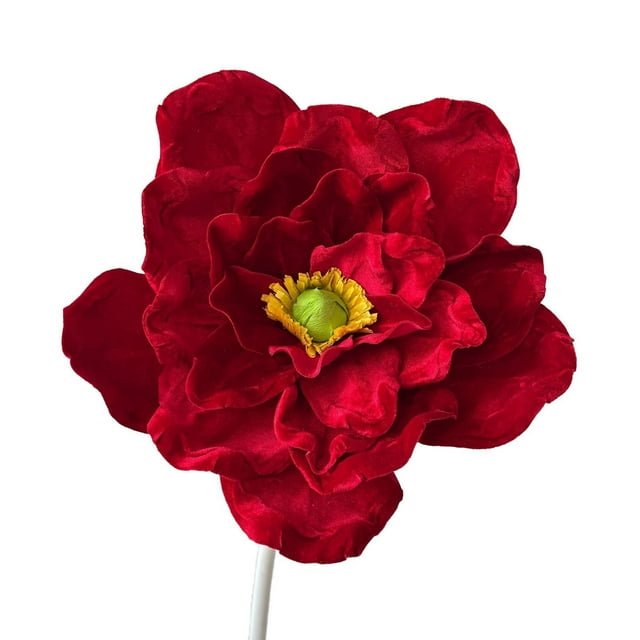 Accesorio de fotografía de flor de magnolia artificial de franela multifuncional hecho a mano Dia 40 cm