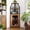 Black Frame + Vintage, variant on Corner Wine Bar Cabinet with LED Lights & Glass Holder – Mesh Door, Storage Shelves for Home Bar or Dining Room