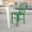 Green, variant on Emma + Oliver Commercial Grade Black-Gold Metal Indoor-Outdoor Chair