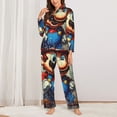 thumbnail image 3 of Lsque Mario Pattern Long Sleeve Pajama Set for Women - Soft 2-Piece Sleepwear and Loungewear Set with Pockets, Comfy Nightwear, 3 of 8