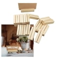 thumbnail image 4 of 20 piezas de soportes de madera para tarjetas, soportes para letreros, soportes para números de mesa, letrero decorativo, soportes para fotos de Rectángulo, 4 of 8