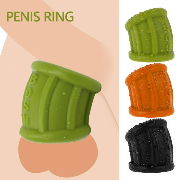 Muyoka Agrandar el anillo del pene Elástico de silicona para la erección masculina Mejorar la eyaculación retardante de la vaina de la manga del pene Muyoka Hogar