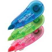 Tombow, TOM68684, SingleTrac Correction Tape, 3 / Pack, Assorted,Green,Pink