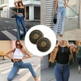 thumbnail image 5 of 12 Sets 0.8"(20mm)(2#) Bronze Adjustable Buttons for Jeans with Screwdriver,No Sew Instant Metal Buttons,Removable Jean Buttons Repair Kit for Jeans Too Big Snap Tack, 5 of 5