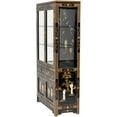 thumbnail image 4 of Oriental Furniture Black Lacquer China Cabinet - Royal Ladies, 4 of 7
