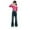 Blue, variant on PMVFHDE Toddler Pants Girls Fashion Cute Embroidered Pants Elastic Waist Wide Leg Jeans Loose Casual Demin Pants With Pockets Blue,4-5 Years