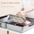 thumbnail image 3 of FORMRS Makeup Bag Travel Cosmetic Organizer for Women Fold Flat Zipper Pouch with Handle, Cute Cartoon Pattern, 3 of 8