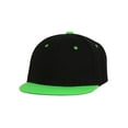 thumbnail image 2 of Youth Blank Two-Tone Snapback Hat - Black/Neon Green, 2 of 3