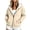 Khaki, variant on Xaqiouau Womens Sherpa Lined Zip Up Hoodie Thick Fleece Hooded Sweatshirt with Multiple Pockets Warm Casual Jacket for Fall Winter Daily Wear