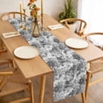 thumbnail image 3 of Spring Floral Table Runner - 60 Inch Long Retro Country Flowers Leaves Botanical Gray Cotton and Linen Blended Dress Scarves Farmhouse Table Runner for Kitchen Dining, Coffee Table, 13" x 60", 3 of 8