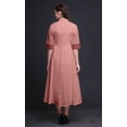 thumbnail image 3 of Bimba Robe-Chemise Mi-Mollet pour Femmes à Manches Retroussables à Imprimé Géométrique Boutonnée - Grand, 3 of 5