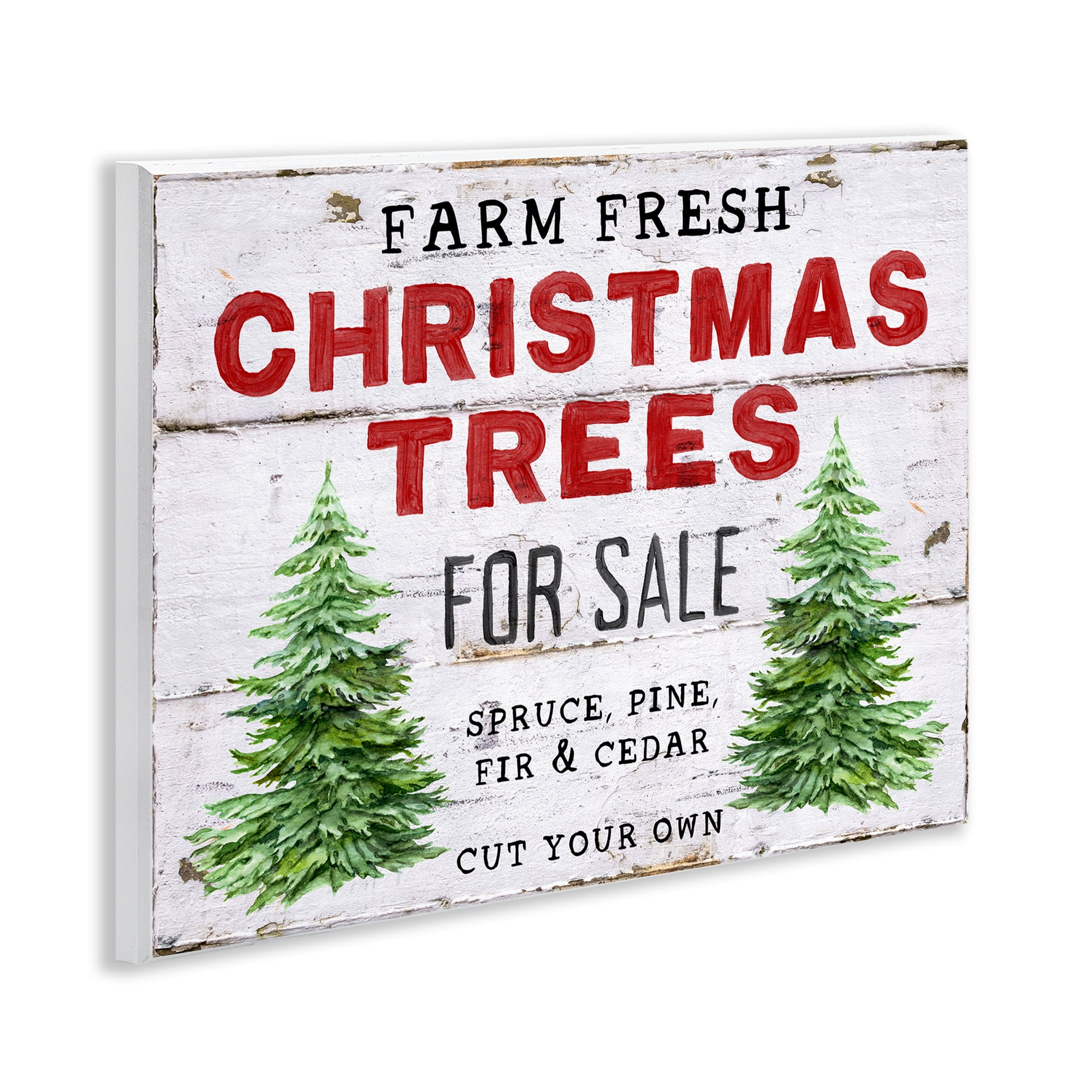 Stupell Industries For Sale Christmas Trees Holiday Painting Unframed Art Prints Wall Art, 14 x 11