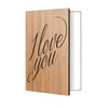 I Love You Card, Valentines Day Card Handmade with Real Wood, This Wooden Greeting Card is A Great Anniversary Card for Husband Or Wife