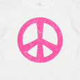 thumbnail image 4 of Inktastic Peace Sign Pink Retro Girls Baby T-Shirt, 4 of 5
