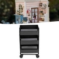 thumbnail image 4 of Dollhouse Trolley Rack, Mini Modern Rectángulo Estilo Simulación Metal Dollhouse 3 Tier Storage Rack Para Niños ANGGREK Negro, 4 of 8