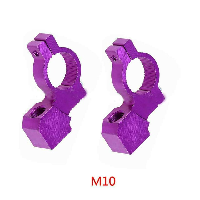 2pcs For Honda Yamaha 8mm/10mm Thread Motorcycle Handlebar Mount Adapter Rearview Rearview Mirror Holder Clamp Aluminum Alloy Mount Adapter