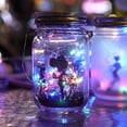 thumbnail image 4 of Paquete de 4 frascos de vidrio con luces LED solares y colgadores para bodas, fiestas y jardines (frascos no incluidos), 4 of 5