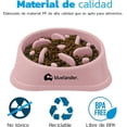 thumbnail image 4 of Plato para Perro Bluelander Ecológico y Fácil de Lavar (Rosa) Bluelander Azul, 4 of 6