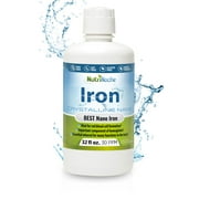 NutriNoche Liquid Iron Supplement 30 ppm Ultra Pure Crystalline Gluten-Free Vegan 8 Ounces