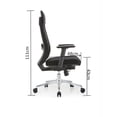 thumbnail image 3 of Silla Ergonómica de Oficina con Respaldo Reclinable, Soporte Lumbar Regulable y Apoyabrazos Ajustables – EKE Life Home, 3 of 9