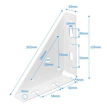 

Hardware Stand Supporting Fasteners Protector Furniture Fasten Connector Fixed Support Corner Brackets Angle Code COLOR 2