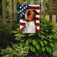 thumbnail image 2 of English Foxhound Dog American Flag Garden Flag, 2 of 3