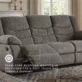 thumbnail image 4 of Signature Design by Ashley Tulen Reclining Sofa in Gray, 4 of 8