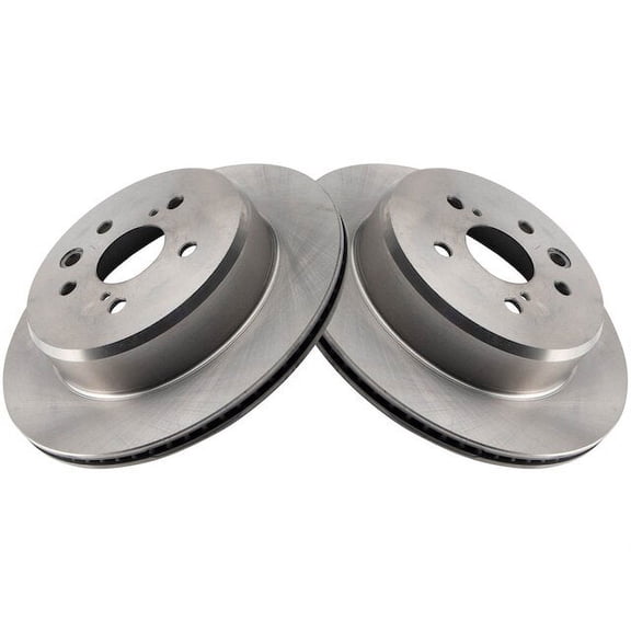 Rear Brake Rotor Set 2 Piece - Compatible with 2016 - 2017 IS200t