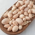 thumbnail image 2 of Package of 41 Assorted Unfinished Wood Eggs for Holiday Craft Decor and Display, 2 of 3