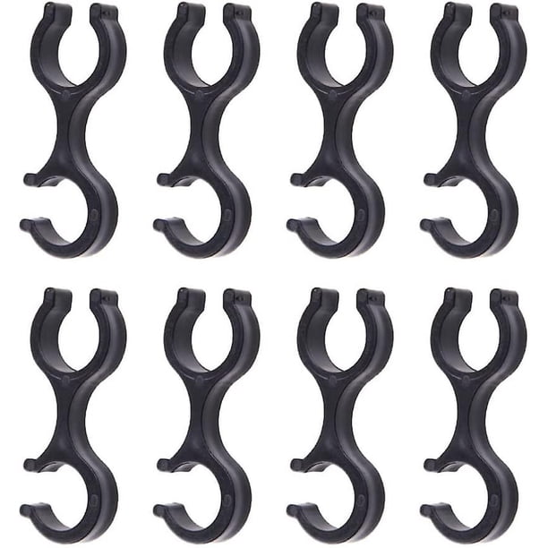 Clips de bastón de senderismo Soportes de bastón de plástico Clip de transporte de bastón de trekking Bloqueo rápido Conector de varilla de dos polos Hebilla Alpenstocks Accesorios para ( ShuxiuWang 8390612298592