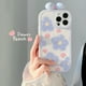 thumbnail image 2 of Para Iphone 13 Pro Max Cute Peach Blue Flower Peach Phone Case (con arco) ER, 2 of 5