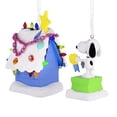 thumbnail image 3 of Hallmark Peanuts Snoopy and Holiday Doghouse Christmas Ornaments, 2, 0.07lbs, 3 of 7