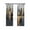 Multi, variant on Gold Black Building Blackout Curtains 45 Inches Long for Bedroom, Modern Chic City Oil Painting Thermal Insulated Room Darkening Black Out Window Curtain Panels Grommet Drapes for Living Room