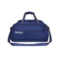 thumbnail image 2 of Qarigey Bolsa de gimnasio Unisex para Fitness, bolsa de viaje portátil para exteriores, compartimentos impermeables, de hombro de tela Bolsas de mensajero y de hombro Azul, 2 of 6