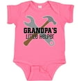 thumbnail image 3 of Inktastic Grandpa Little Helper Boys Baby Bodysuit, 3 of 5