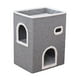 thumbnail image 2 of Cama plegable para gatos con almohadilla para rascar, nido, condominio, garra de molienda, escondite para gatos, cubo apilable para suministros para, 2 of 9