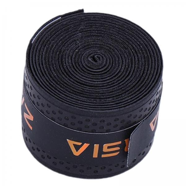 5xCinta De Agarre De Raqueta Cinta De Mango Antideslizante Para Raquetbol Caña De Pescar Pickleball Negro