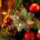 thumbnail image 1 of Fiudx Adornos Navideños, Flores Decorativas En Pascua y Purpurina, Corona Decorativa En Plástico Resistente, Relleno En Guirnalda Diy para Árbol, Bodas y Fiestas Utilizables, Decoración para Fiestas, 1 of 7
