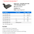 thumbnail image 2 of Heater Core - Compatible with 1985 - 1999 Volkswagen Jetta A3 1986 1987 1988 1989 1990 1991 1992 1993 1994 1995 1996 1997 1998, 2 of 2