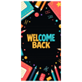 thumbnail image 1 of Space Theme Welcome Back Banner School Backpack and Planets Colorful Backdrop Classroom Decorations Outer Space Party Supplies Photography Props, 1 of 4