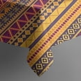 thumbnail image 5 of Boho Yellow Ethnic Geometric Pattern Rectangle Tablecloth 60"x120",Waterproof Polyester Rectangle Table Cloth, Wipeable Spillproof Polyester Tablecloth for Dining, Camping, Indoor and Outdoor, 5 of 6