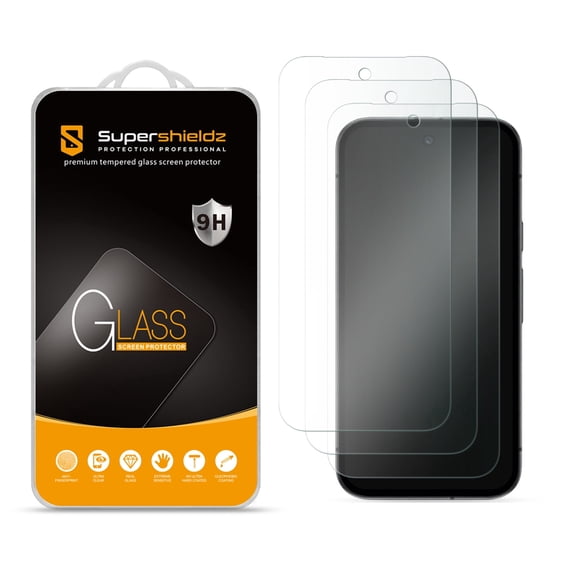 (3 Pack) Supershieldz Designed for Google Pixel 10a Tempered Glass Screen Protector, Anti Scratch, Bubble Free