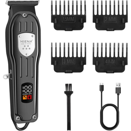 Professional Hair Trimmer for Men, Electric T-Blade Beard Trimmer, USB Rechargeable Wireless Haircut Clippers, Cordless Hair Clippers, Gifts for Men