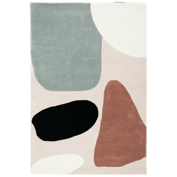 SAFAVIEH Fifth Avenue Deandre Abstract Area Rug, Beige/Black, 4' x 6'