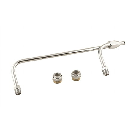 Mr. Gasket 1552 Fuel Line - 3/8 Inch Dual Inlet - Chrome