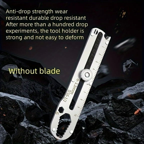 12-in-1 Multi-Function Stainless Steel Craft Knife - Compact Utility Tool For DIY, Crafting, And Everyday Use
