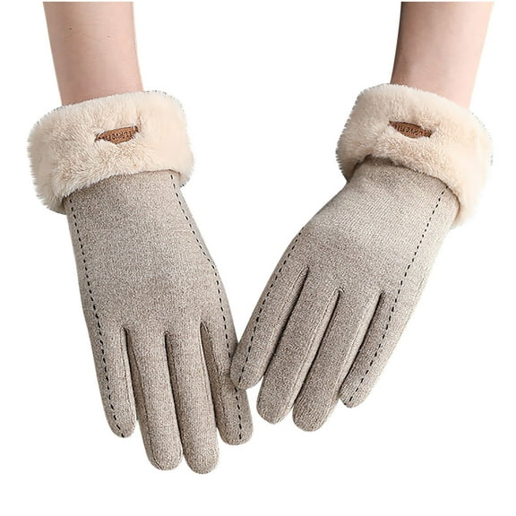 Gloves with Touchscreen Fingers,Winter Gloves Women,Women Winter Gloves Warm Touchscreen Gloves Windproof Gloves For Women Girls Winter Using,Womens Winter Touchscreen(Khaki 11*3in Women)